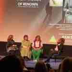 Kingsbury High Creative Writing Challenge Students read their outstanding winning pieces to the audience. L_R: Zohaib Nazir, Salwa Ali and Joice Nageswara