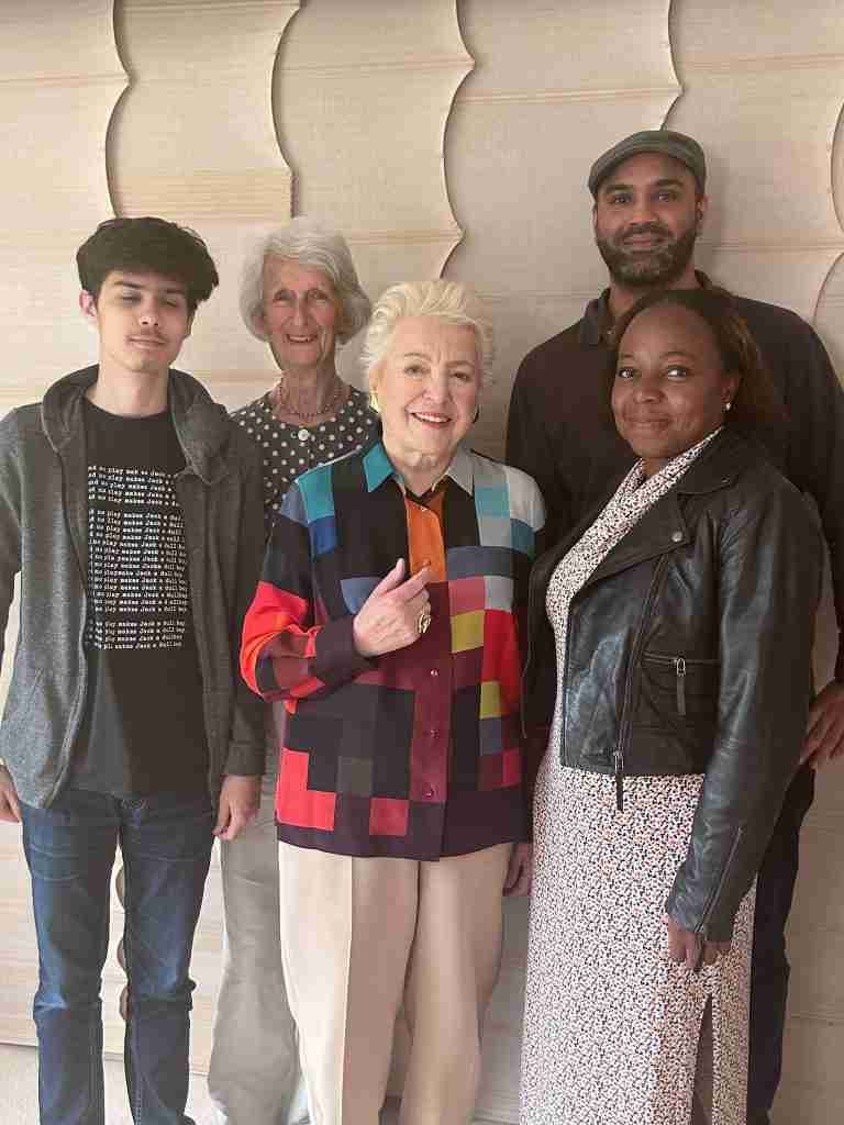 Dame Stephanie Shirley’s interview was the main feature in the film, shot by Turab Shah, Other Cinemas with Jake Pentland, technician, in Dame Stephanie’s residence.