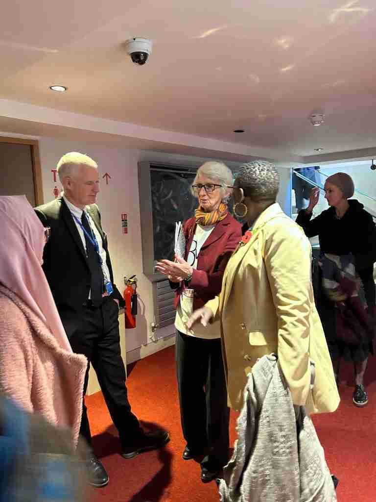 Guests arrive and networking in the foyer. Angela Payne welcomed the Worshipful the Mayor of the LB Brent, Cllr Orleen Hylton, to the BWR event. The Mayor with Angela Payne and Alex Thomas, Head of Kingsbury High School.