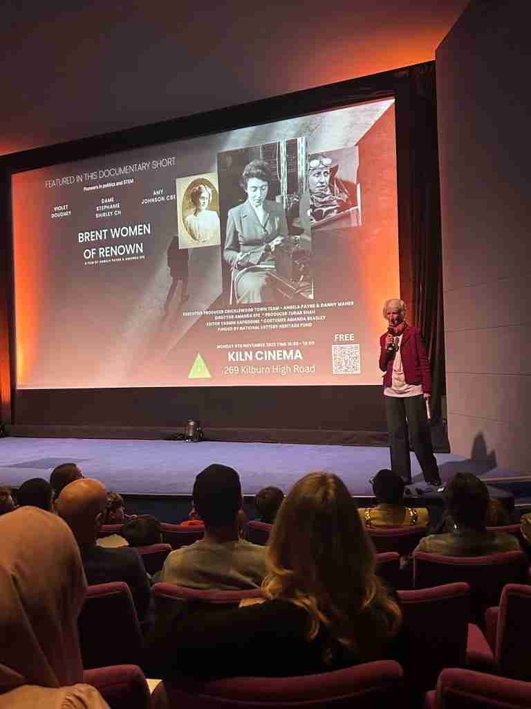 Angela Payne introduces the Cricklewood Town Team, partners, schools, film crew and others involved in the project.