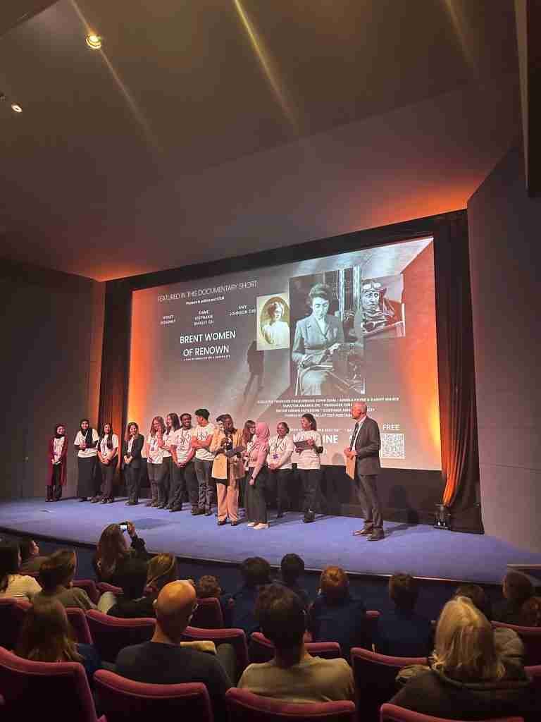 Kingsbury High Student Volunteers with their headteacher Alex Thomas