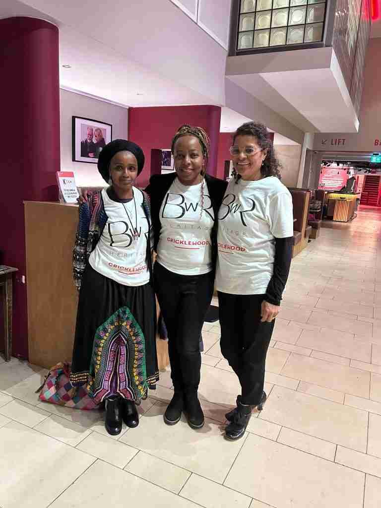 Beverley Deans, Salusbury School, Amanda Epe and Amanda Beasley, student costume designer, proud of the outcome of the whole community engagement and learning as they reflect on the work through the school year.